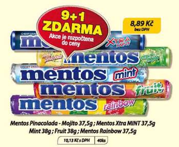 Mentos 9+1 zdarma